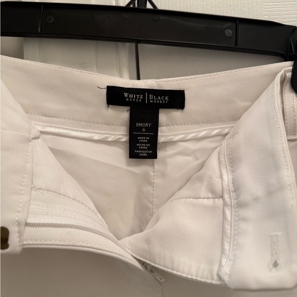 White House Black Market Crisp White Trousers